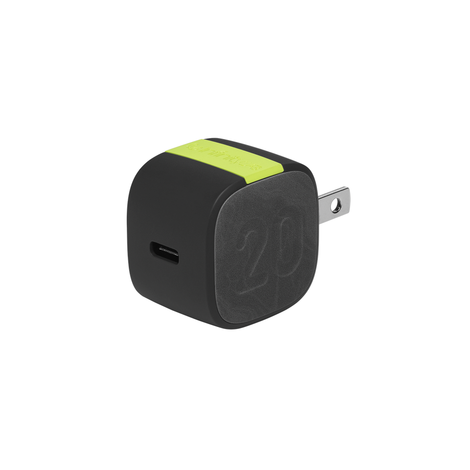 InstantCharger 20W 1 USB - Black - Compact USB-C PD charger - Hero