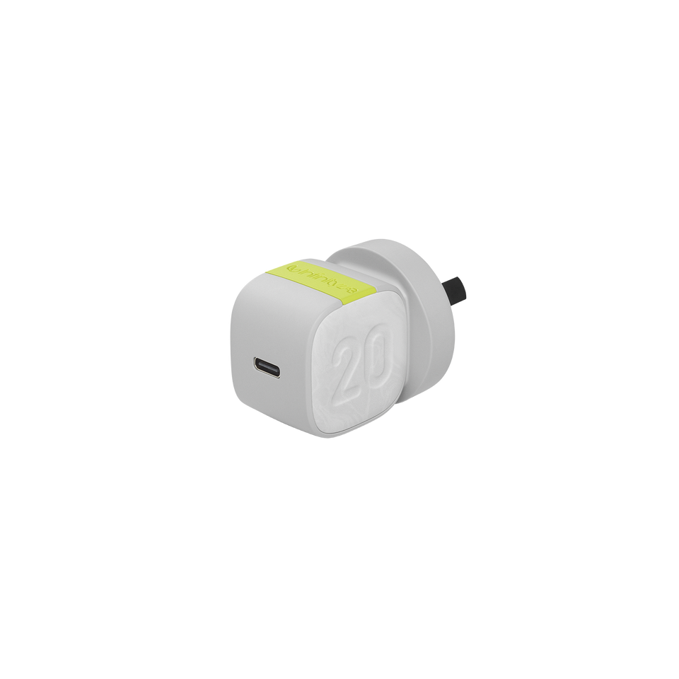 InstantCharger 20W 1 USB - White - Compact USB-C PD charger - Hero